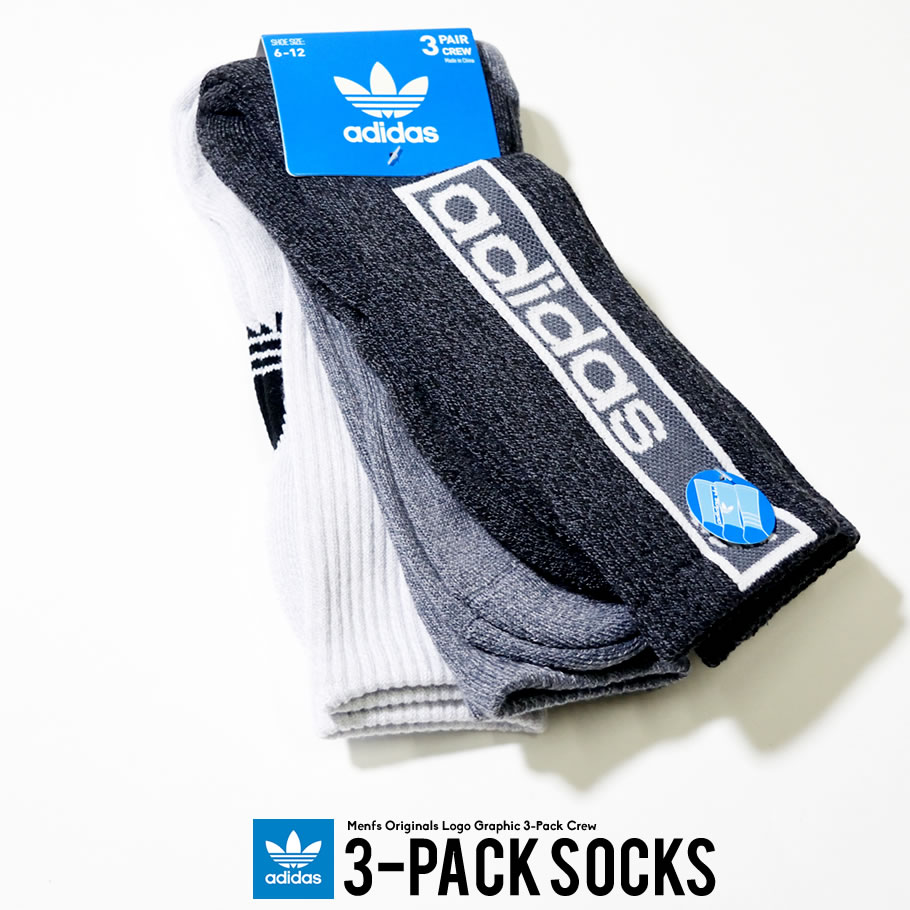 adidas アディダス 3足セット ソックス メンズ 靴下 CK6736 USモデル 服 帽子 鞄 通販 2019春 新作