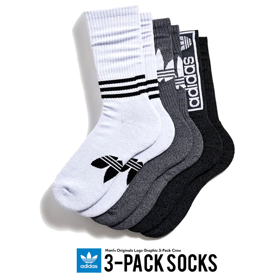 adidas アディダス 3足セット ソックス メンズ 靴下 CK6736 USモデル 服 帽子 鞄 通販 2019春 新作