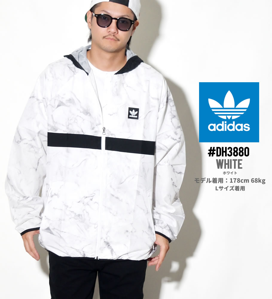 adidas アディダス ウインドブレーカー メンズ スポーツ Marble BLACKBIRD Packable Wind Jacket DH3880