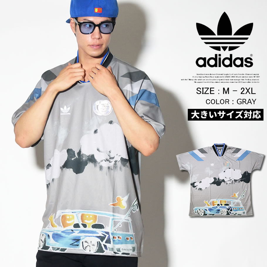 Adidas アディダス 半袖 Tシャツ メンズ 大きいサイズ ゲームジャージ ナンバリング マークゴンザレス コラボ Cv9562 Adtt070