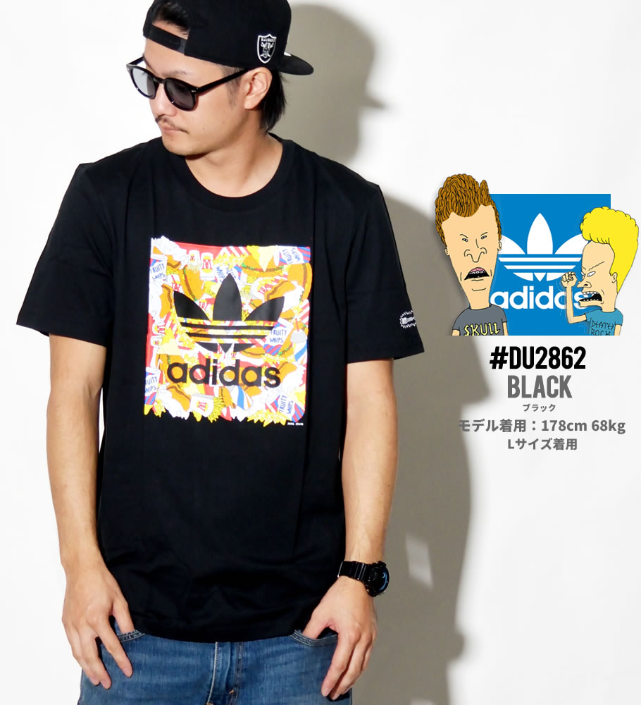adidas アディダス Tシャツ メンズ 半袖 BEAVIS & BUTTHEAD TEE1 DU2862