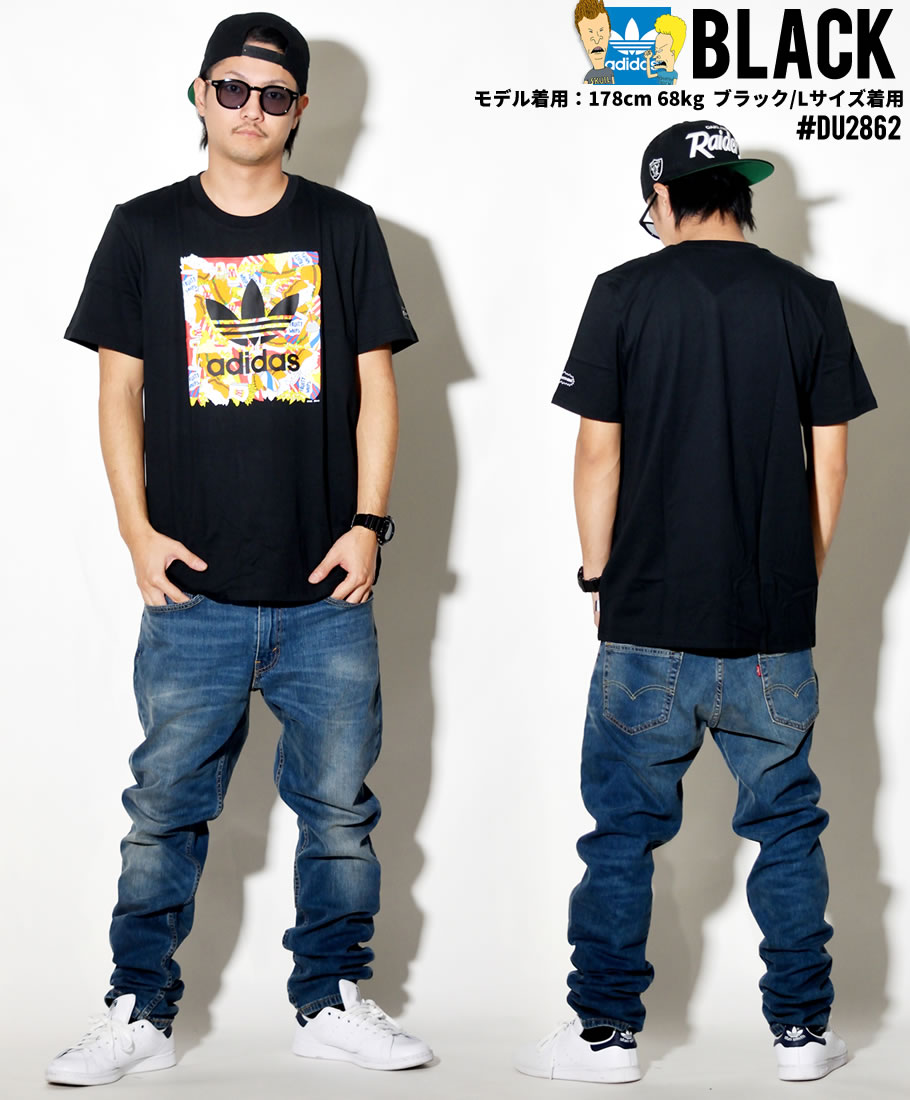 adidas アディダス Tシャツ メンズ 半袖 BEAVIS & BUTTHEAD TEE1 DU2862
