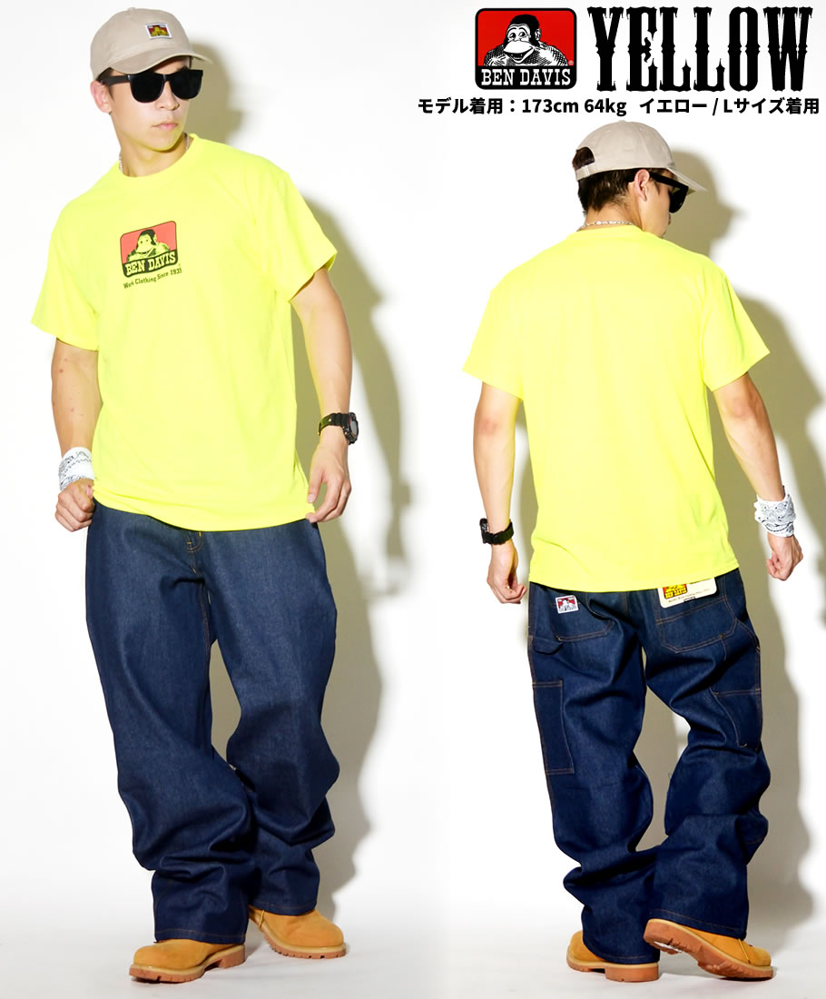 USモデル BEN DAVIS ベンデイビス Tシャツ メンズ 半袖 ロゴT プリント おしゃれ 大きいサイズ 海外 ブランド