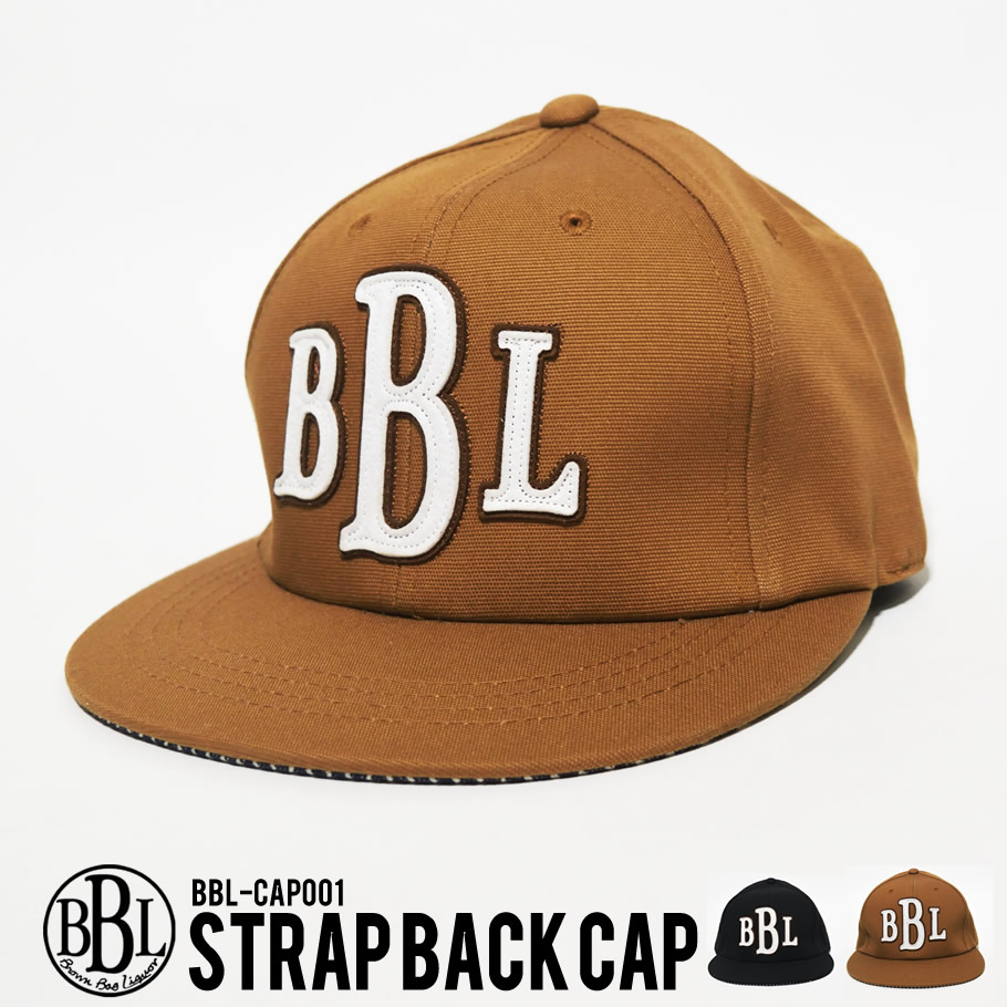 BROWN BAG LIQUOR ブラウンバックリカー ストラップバックキャップ BBL-CAP001 カジュアル ストリート系 ファッション 帽子 通販