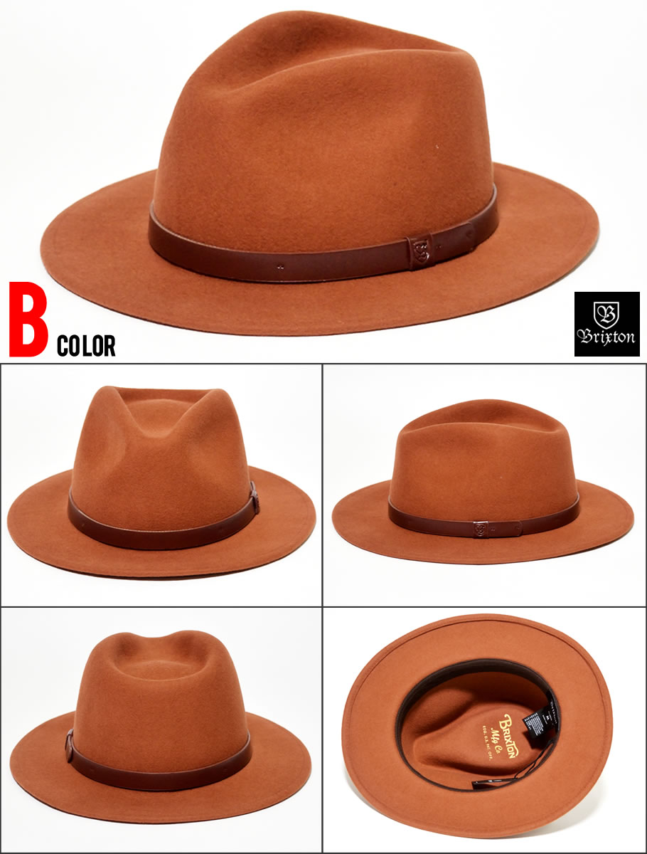 BRIXTON ブリクストン ハット フェドラハット 中折れフェルトハット MESSER FEDORA