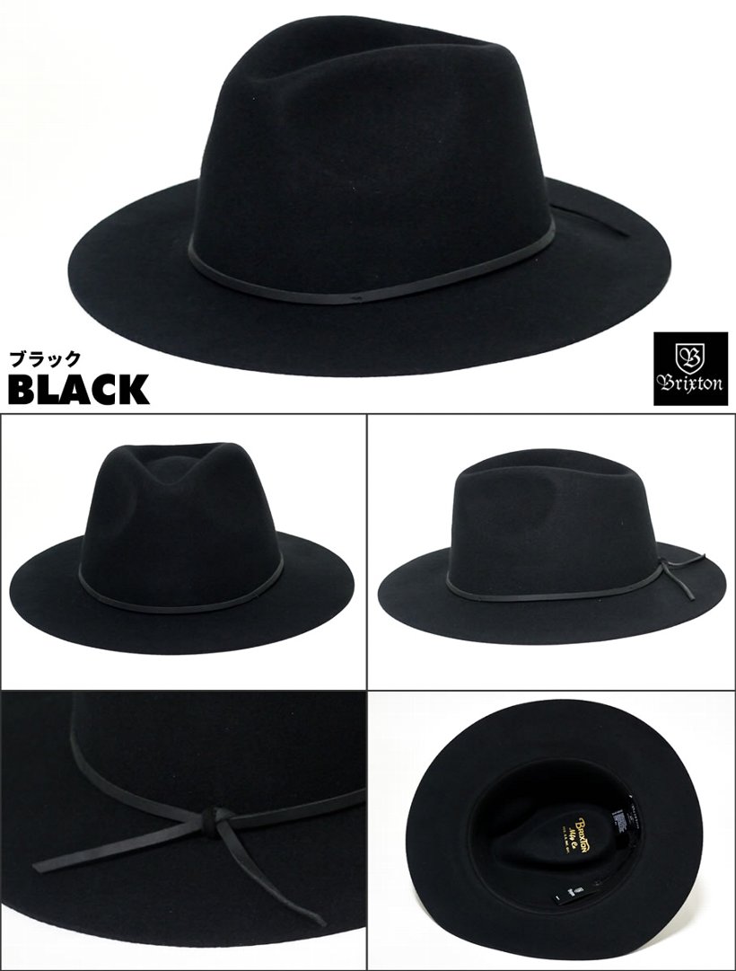 BRIXTON ブリクストン ハット フェドラハット 中折れフェルトハット WESLEY FEDORA