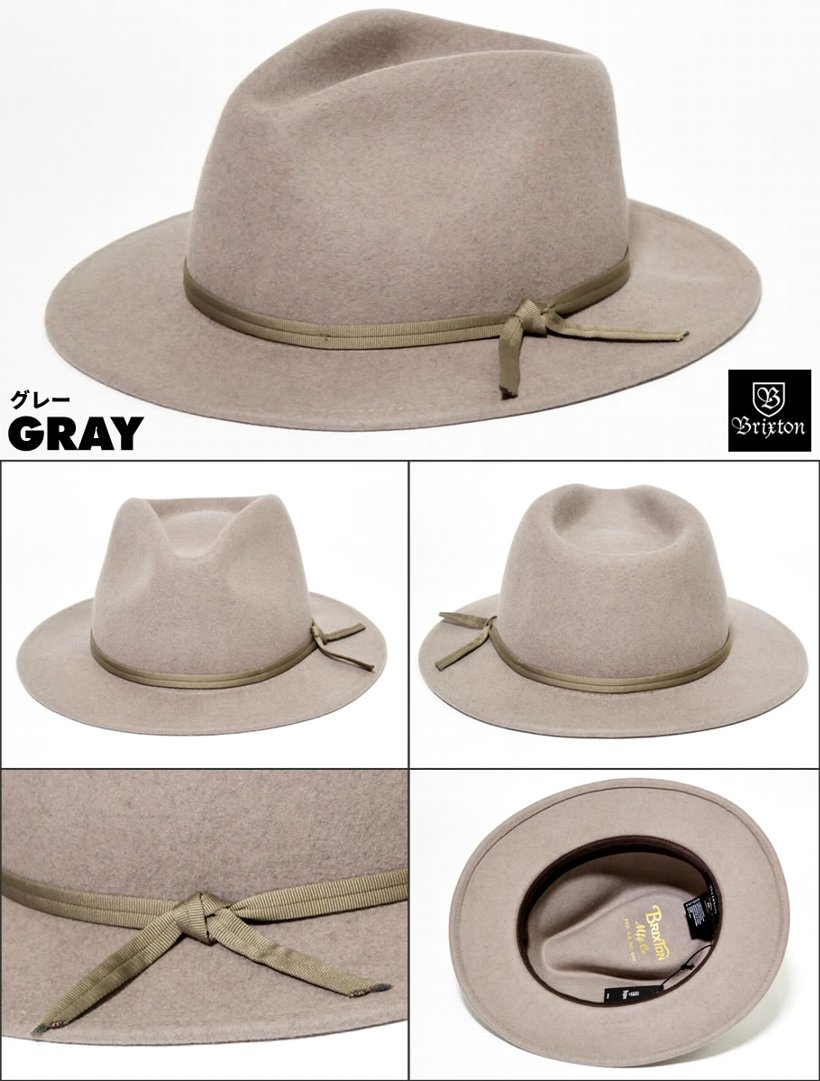 BRIXTON ブリクストン ハット フェドラハット 中折れフェルトハット COLEMAN FEDORA