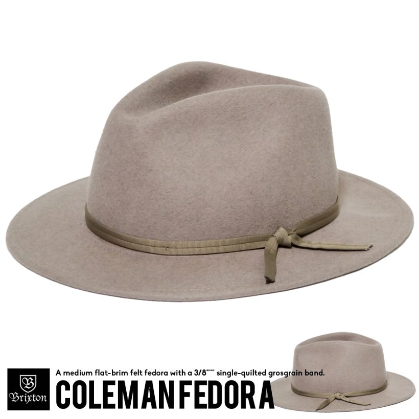 Brixton ブリクストン ハット メンズ レディース Coleman Fedora 西海岸 ストリート系 スケーター カジュアル ファッション 帽子 通販