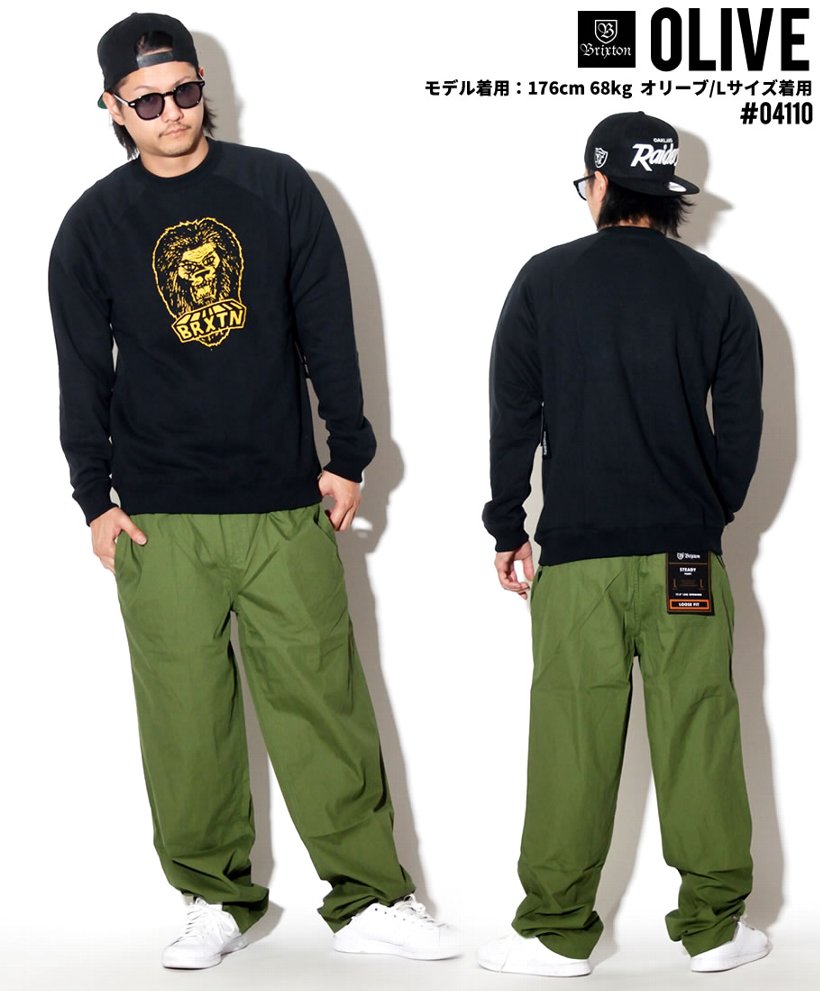 BRIXTON ブリクストン コットンパンツ メンズ 04110 STEADY WB PANT