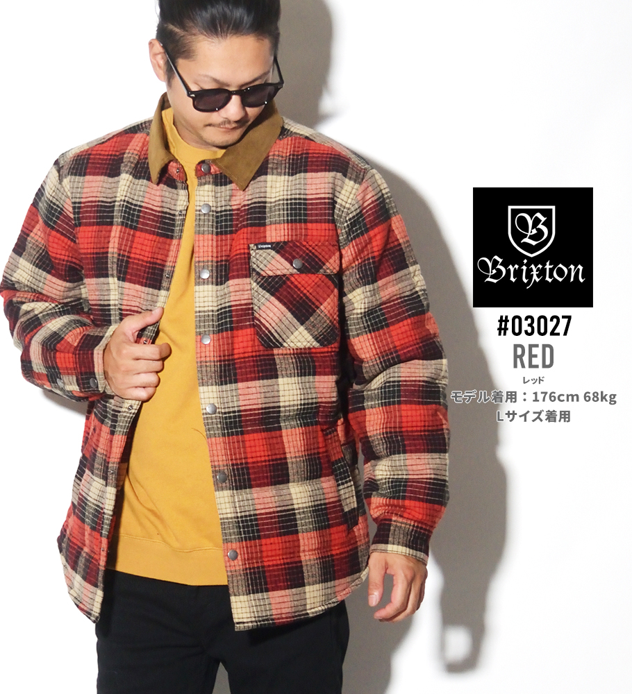 BRIXTON ブリクストン 中綿ジャケット 03027 メンズ ストリート系 カジュアル ファッション 秋 冬 コーディネート 服 通販