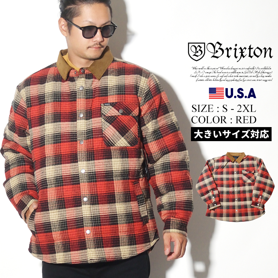 BRIXTON ブリクストン 中綿ジャケット 03027 メンズ ストリート系 カジュアル ファッション 秋 冬 コーディネート 服 通販