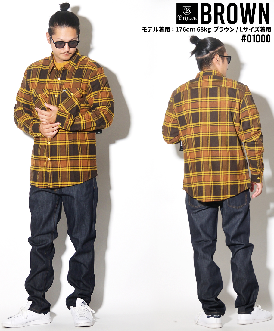 Brixton ブリクストン チェック柄 長袖シャツ メンズ レディース Bowery L S Flannel 西海岸 ストリート系 スケーター カジュアル ファッション 帽子 通販 Brixton ブリクストン チェック柄 長袖シャツ メンズ レディース Bowery L S Flannel 西海岸 ストリート系 スケーター カジュアル ファッション 帽子 通販