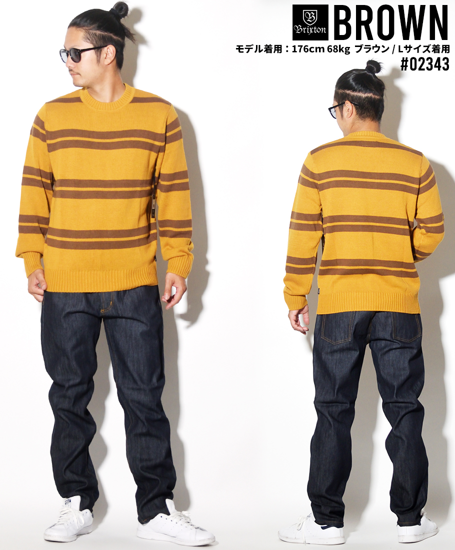 BRIXTON ブリクストン ニット セーター メンズ 02343 ストリート系 カジュアル ファッション 秋 冬 コーディネート 服 通販