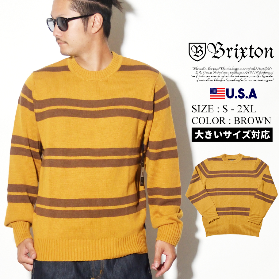 BRIXTON ブリクストン ニット セーター メンズ 02343 ストリート系 カジュアル ファッション 秋 冬 コーディネート 服 通販