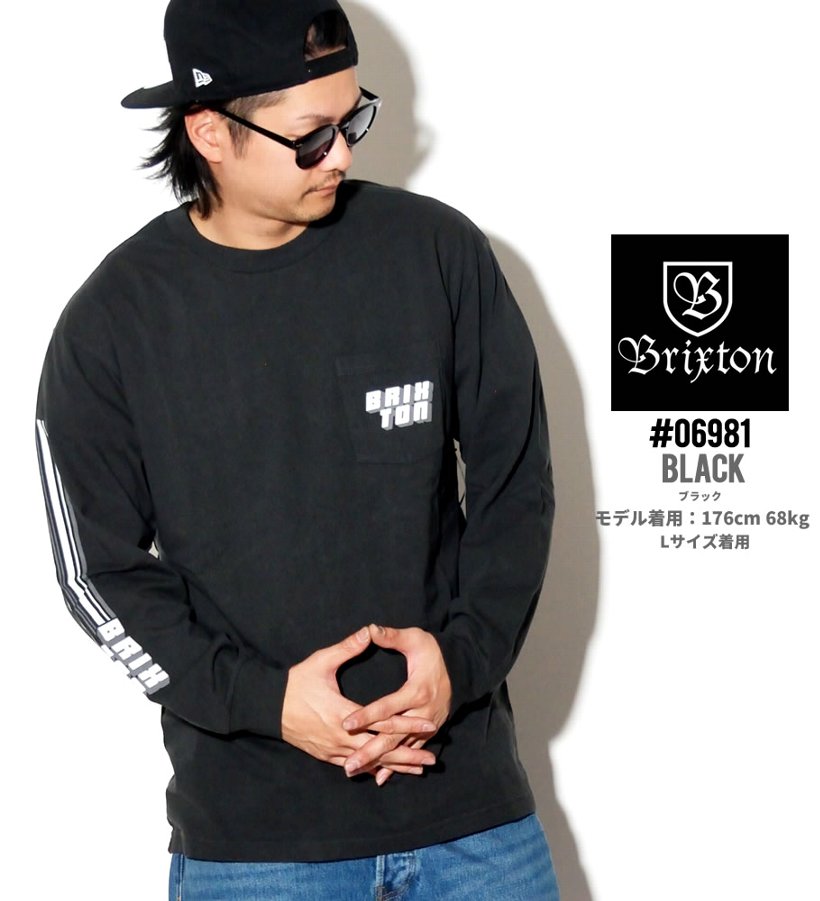 BRIXTON ブリクストン Tシャツ メンズ 長袖 ロンT 06981 CHIBA L/S STT PKT