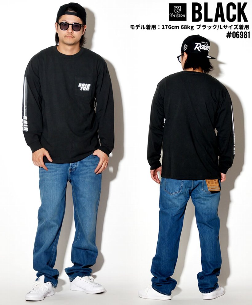 BRIXTON ブリクストン Tシャツ メンズ 長袖 ロンT 06981 CHIBA L/S STT PKT