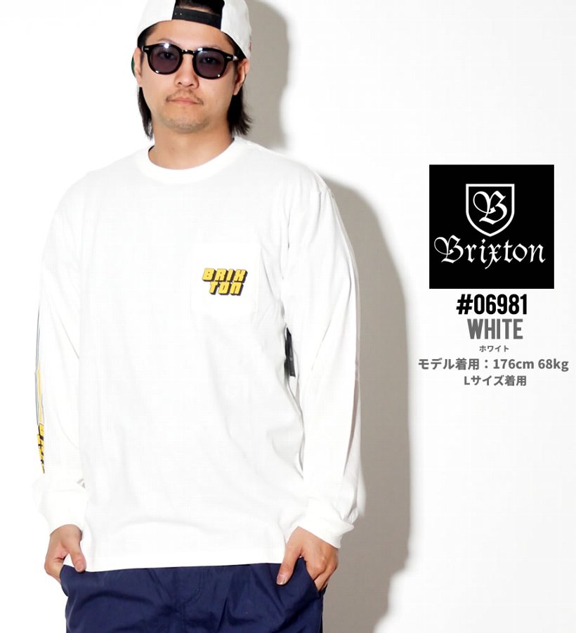 BRIXTON ブリクストン Tシャツ メンズ 長袖 ロンT 06981 CHIBA L/S STT PKT