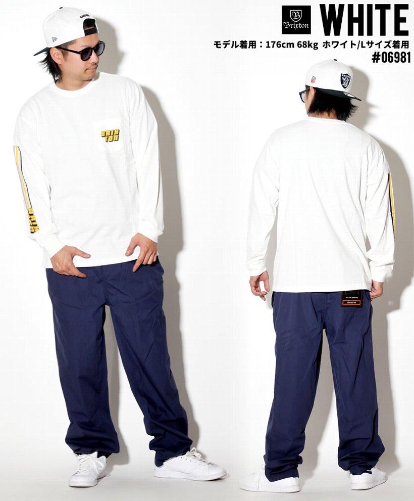 BRIXTON ブリクストン Tシャツ メンズ 長袖 ロンT 06981 CHIBA L/S STT PKT