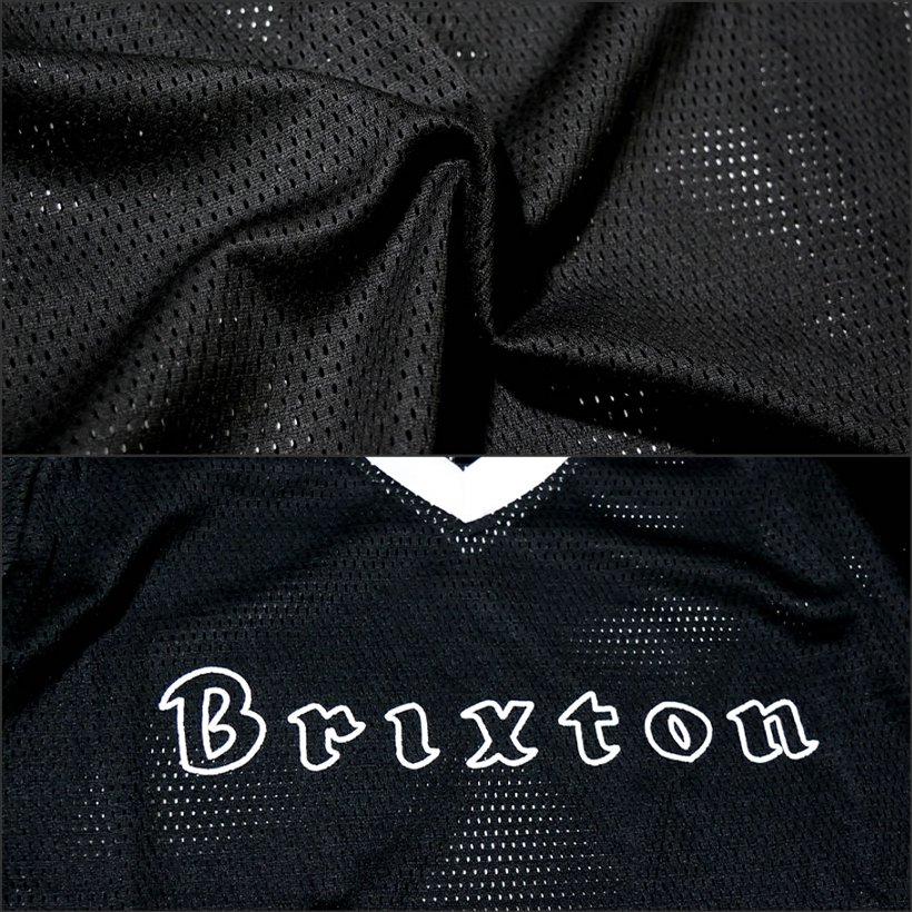 BRIXTON ブリクストン Vネック メッシュジャージ Tシャツ メンズ 半袖 02591 USモデル サーフ系 ストリート系 スケーター系 ファッション 服 通販