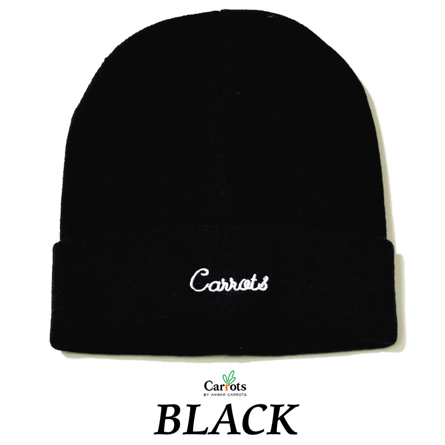 Carrots キャロッツ ニットキャップ 帽子 メンズ CURSIVE BEANIE CFA18-CB