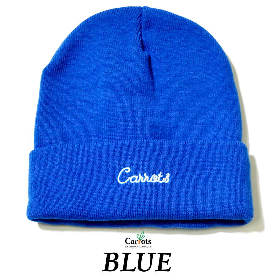 Carrots キャロッツ ニットキャップ 帽子 メンズ CURSIVE BEANIE CFA18-CB