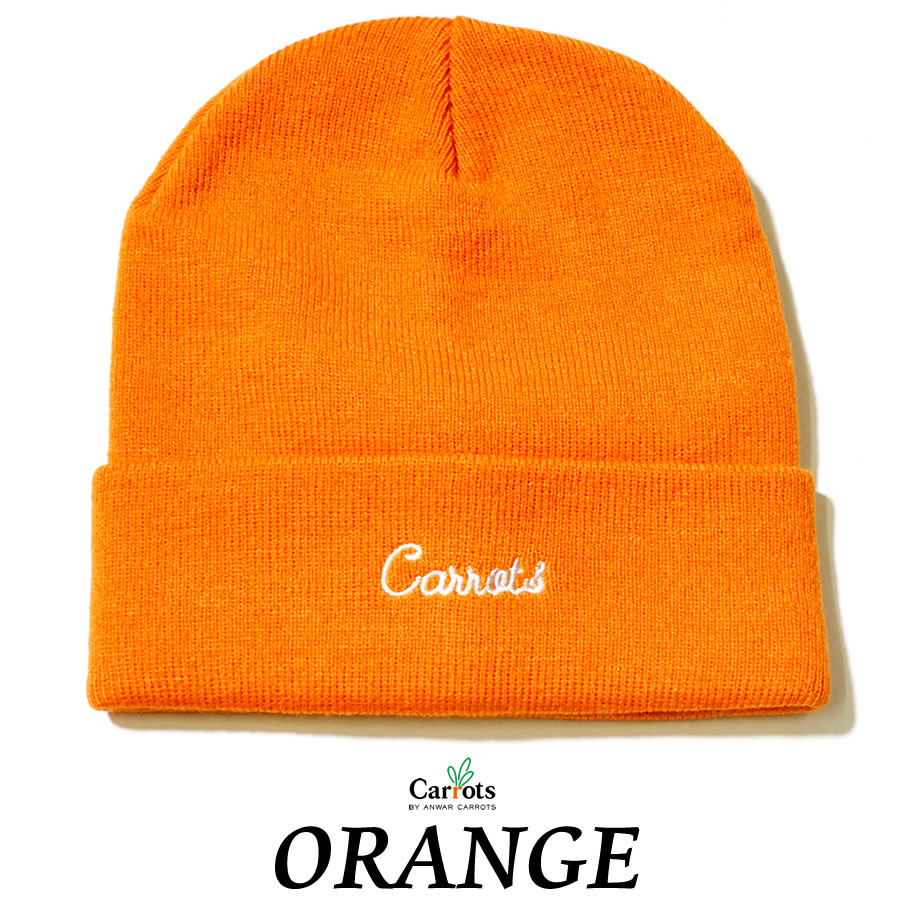 Carrots キャロッツ ニットキャップ 帽子 メンズ CURSIVE BEANIE CFA18-CB
