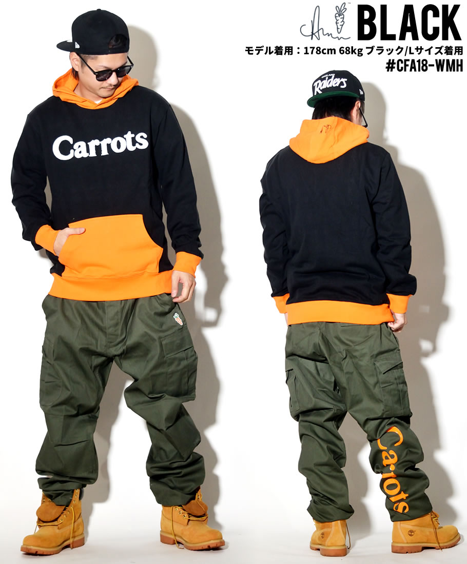 Carrots キャロッツ プルオーバーパーカー メンズ WORDMARK HOODIE CFA18-WMH