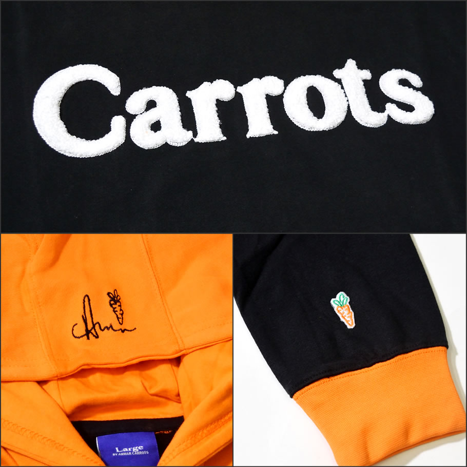 Carrots キャロッツ プルオーバーパーカー メンズ WORDMARK HOODIE CFA18-WMH