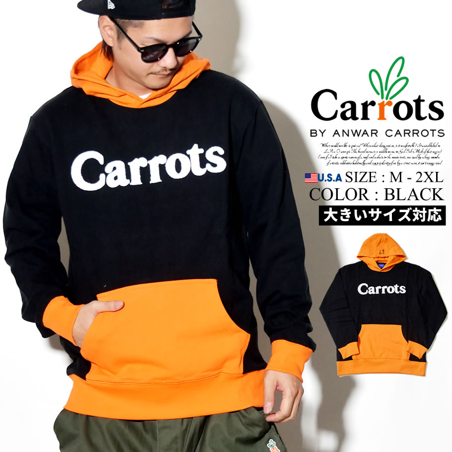 Carrots キャロッツ プルオーバーパーカー メンズ WORDMARK HOODIE CFA18-WMH