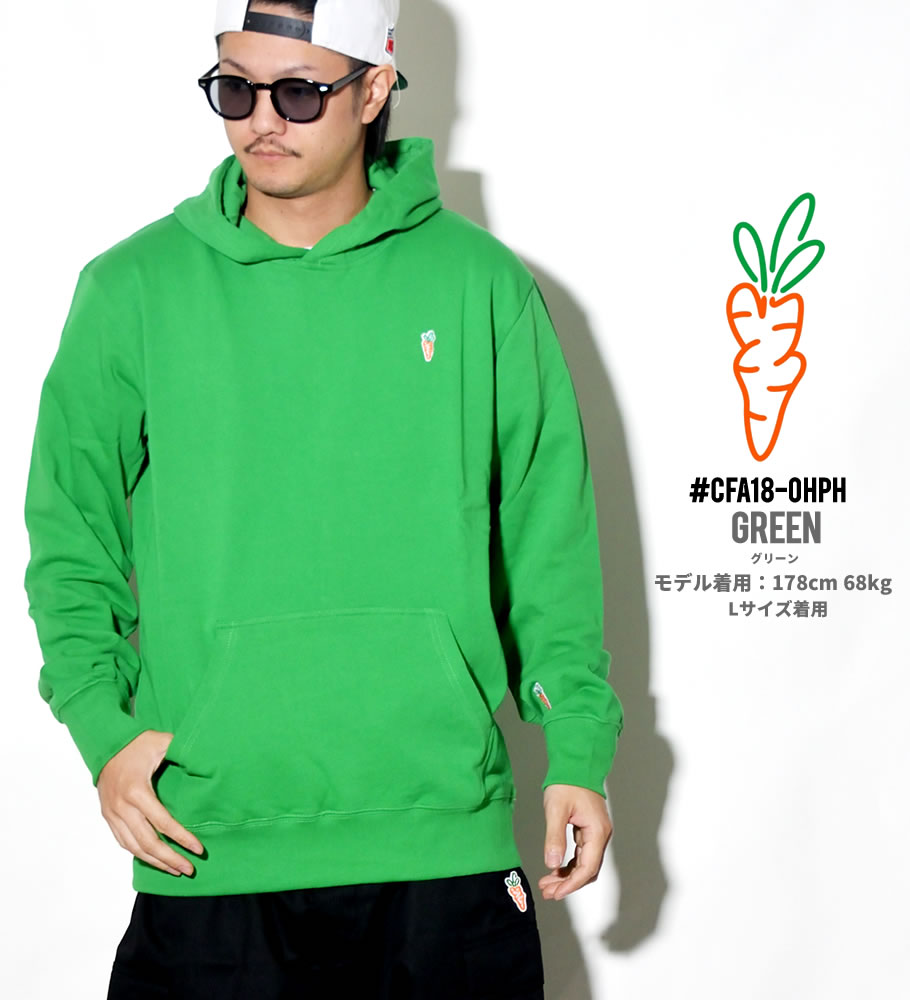 Carrots キャロッツ プルオーバーパーカー メンズ ONE HIT PATCH HOODIE CFA18-OHPH