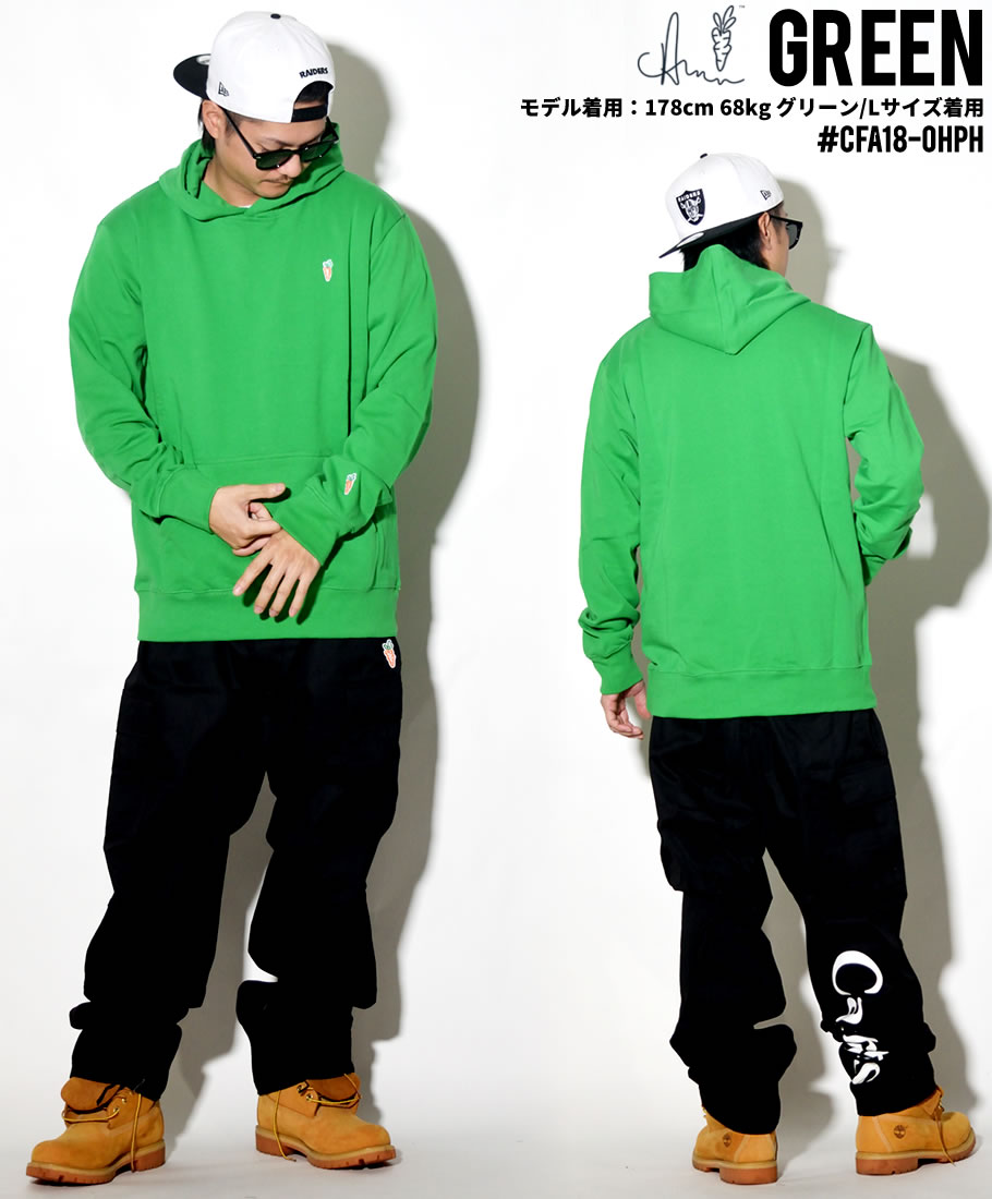 Carrots キャロッツ プルオーバーパーカー メンズ ONE HIT PATCH HOODIE CFA18-OHPH