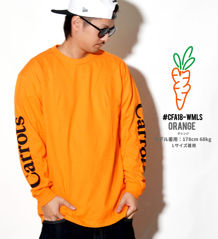 Carrots キャロッツ Tシャツ メンズ 長袖 ロンT WORDMARK LONGSLEEVE CFA18-WMLS