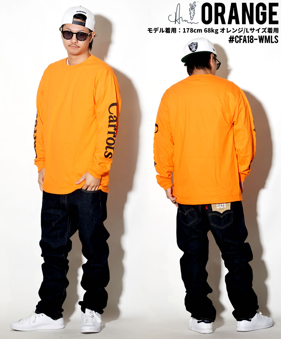 Carrots キャロッツ Tシャツ メンズ 長袖 ロンT WORDMARK LONGSLEEVE CFA18-WMLS