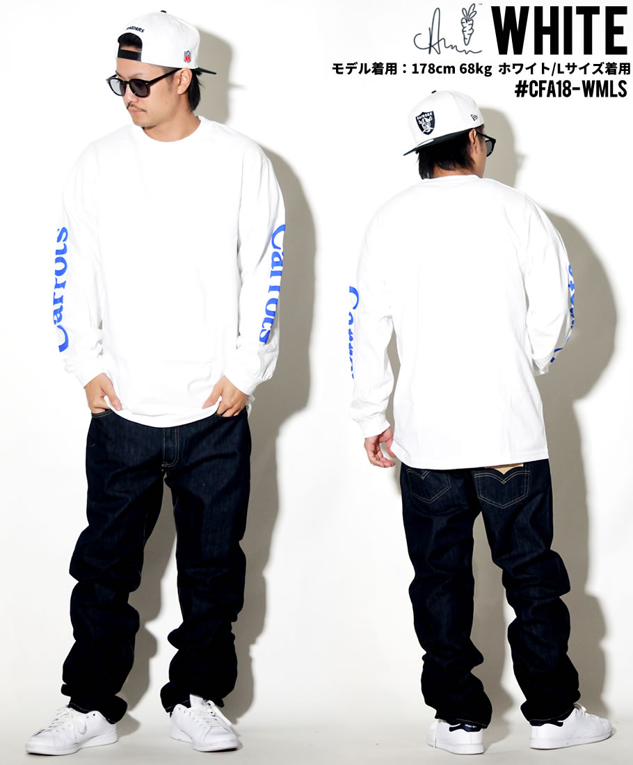 Carrots キャロッツ Tシャツ メンズ 長袖 ロンT WORDMARK LONGSLEEVE CFA18-WMLS