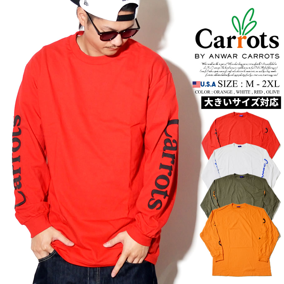 Carrots キャロッツ Tシャツ メンズ 長袖 ロンT WORDMARK LONGSLEEVE CFA18-WMLS