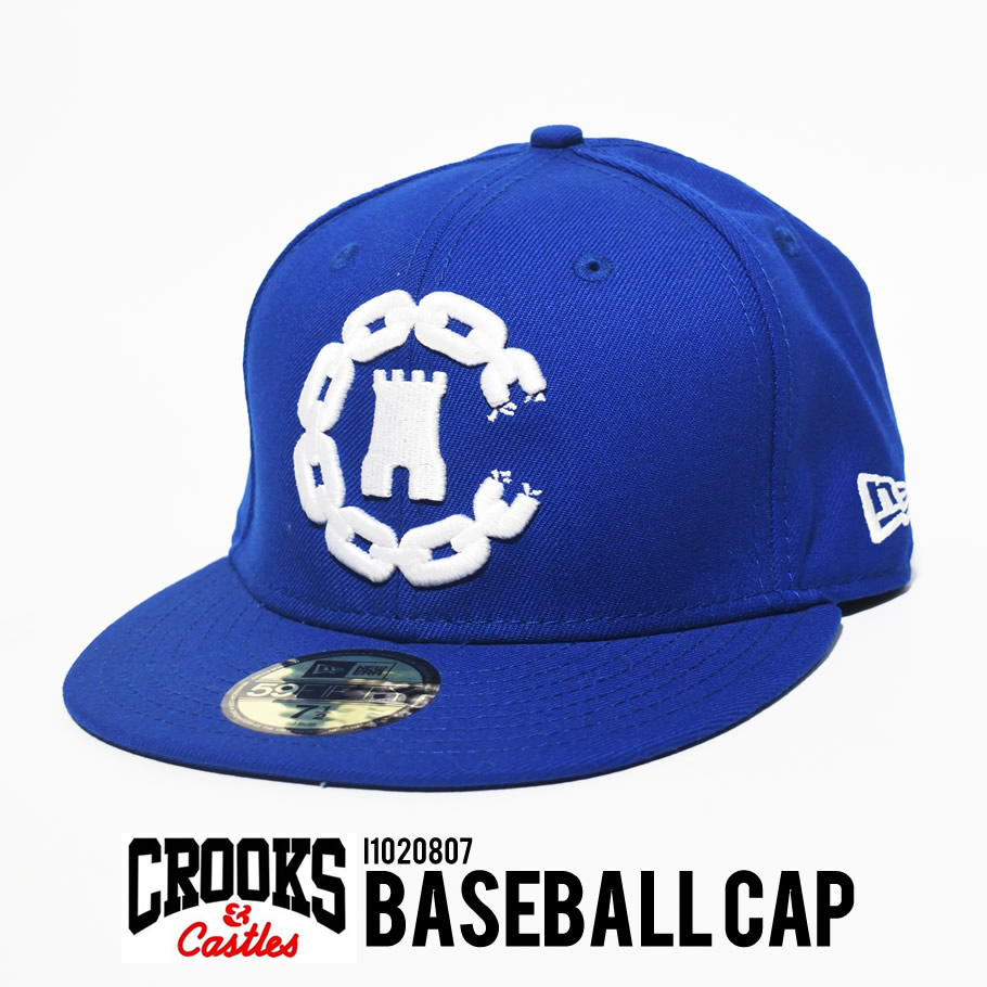 CROOKS&CASTLES クルックス アンド キャッスルズ ベースボールキャップ メンズ ブルー 青 B系 ヒップホップ HIPHOP ファッション 帽子