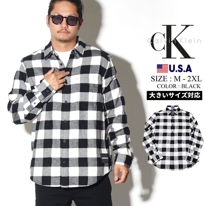 Calvin Klein カルバンクライン チェック 長袖シャツ メンズ Ck ネーム ロゴ ストリート系 ヒップホップ カジュアル ファッション 41q3003 服 通販 Calvin Klein カルバンクライン チェック 長袖シャツ メンズ Ck ネーム ロゴ ストリート系 ヒップホップ カジュアル ファッション 41q3003 服 通販