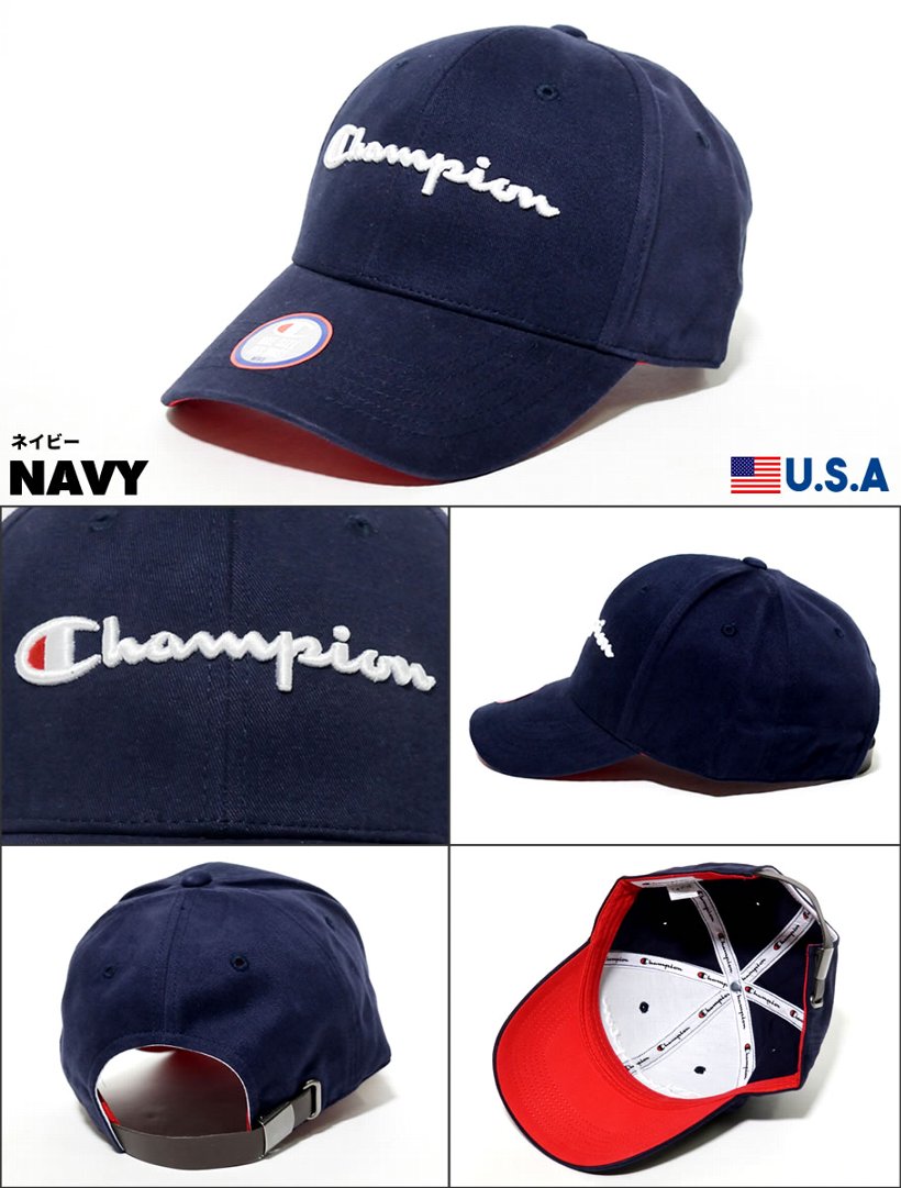 チャンピオン Champion 6パネルキャップ メンズ 帽子 Classic Twill Mens Strapback Hat H0543 日本未発売