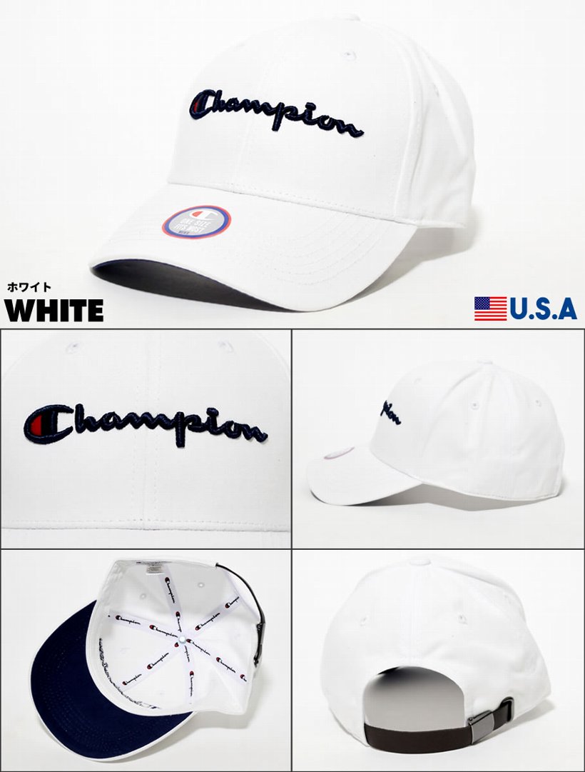 チャンピオン Champion 6パネルキャップ メンズ 帽子 Classic Twill Mens Strapback Hat H0543 日本未発売