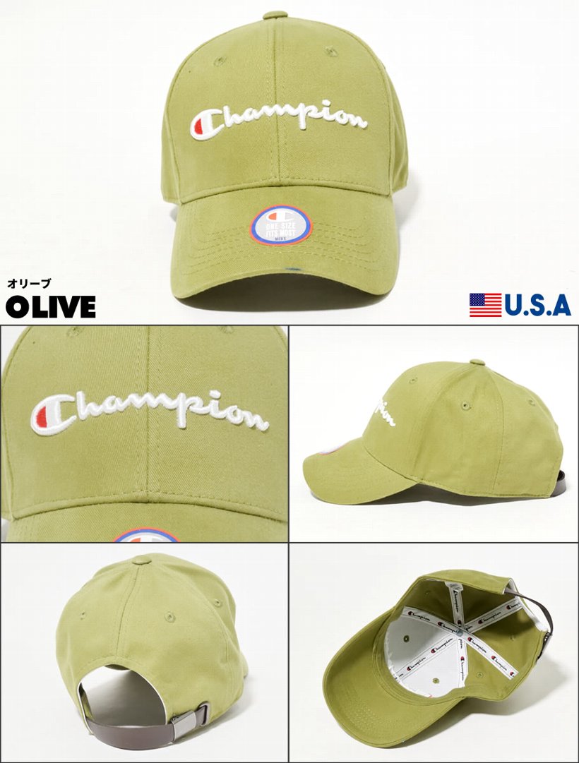 チャンピオン Champion 6パネルキャップ メンズ 帽子 Classic Twill Mens Strapback Hat H0543 日本未発売