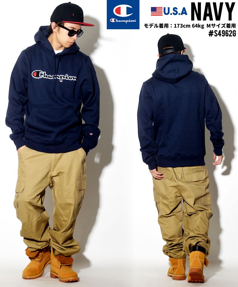Champion チャンピオン パーカー メンズ レディース 大きいサイズ ロゴ プルオーバー S4962g Cppt013 Champion チャンピオン パーカー メンズ レディース 大きいサイズ ロゴ プルオーバー S4962g Cppt013