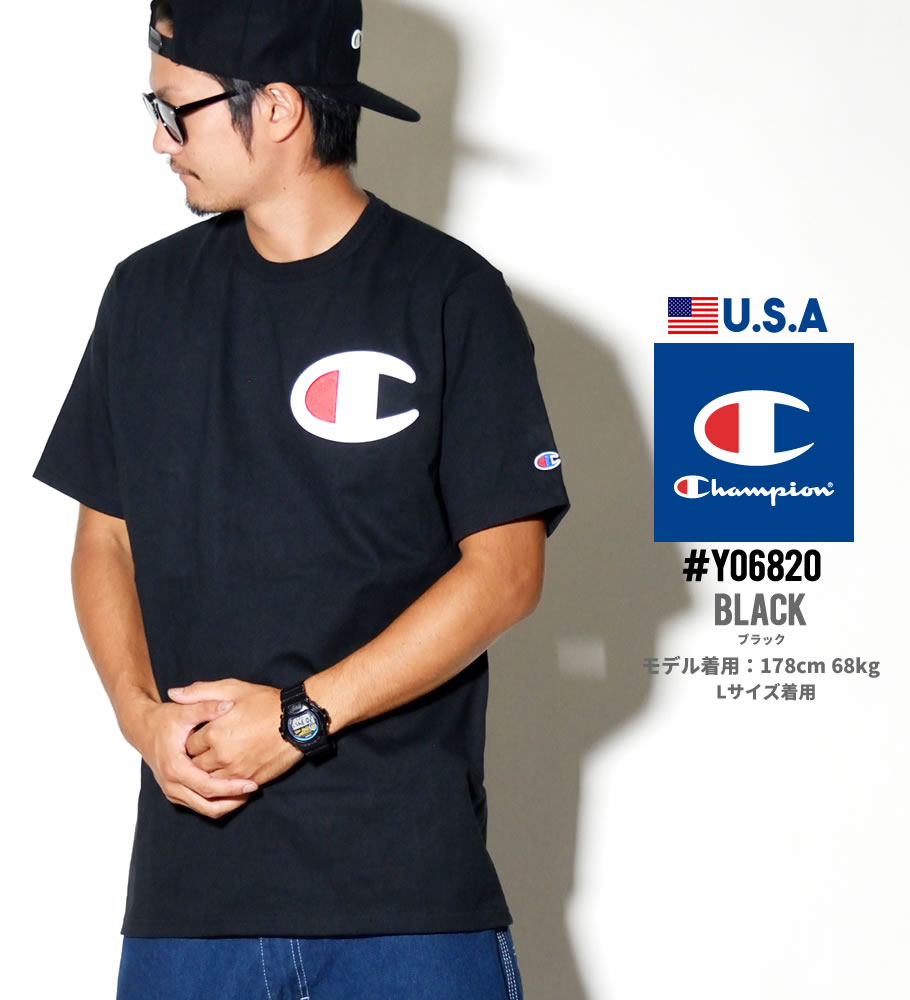 Champion チャンピオン Tシャツ メンズ 半袖 HIPHOP ヒップホップ ストリート系 ファッション 通販 Y06825 cptt024