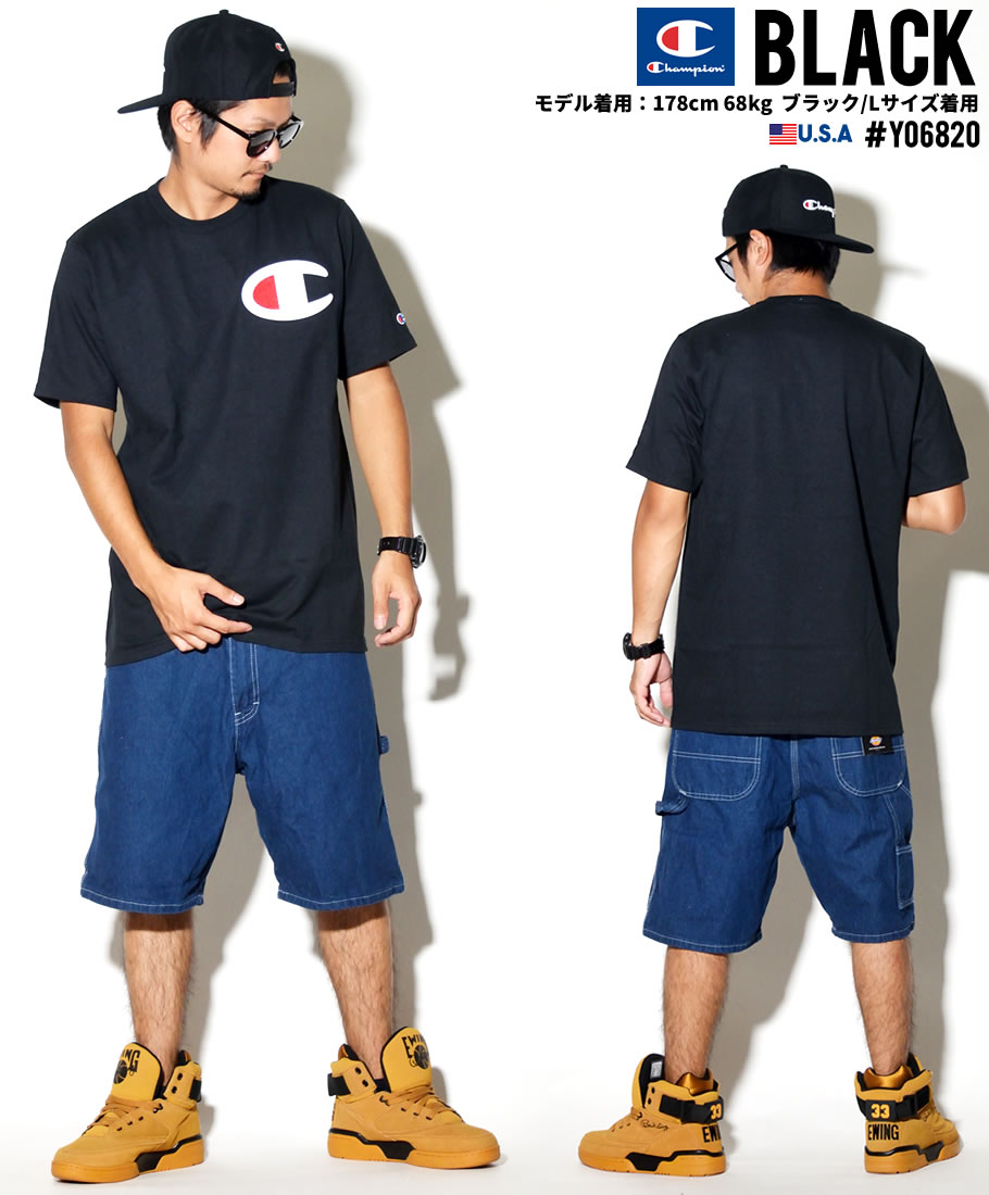 Champion チャンピオン Tシャツ メンズ 半袖 HIPHOP ヒップホップ ストリート系 ファッション 通販 Y06825 cptt024