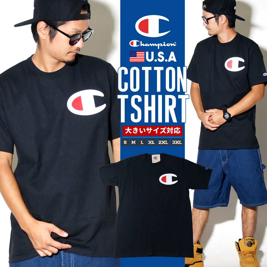 Champion チャンピオン Tシャツ メンズ 半袖 HIPHOP ヒップホップ ストリート系 ファッション 通販 Y06825 cptt024