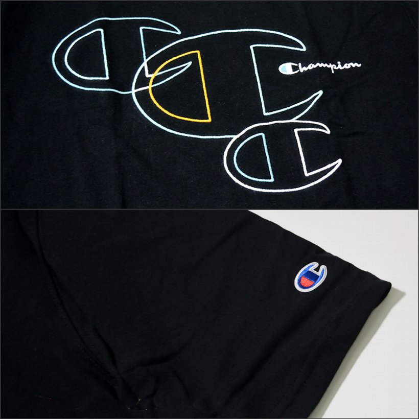 チャンピオン Tシャツ メンズ 半袖 ロゴT プリント Champion 大きいサイズ T1919G USモデル ストリート系 スポーツ ヒップホップ ファッション 服 通販