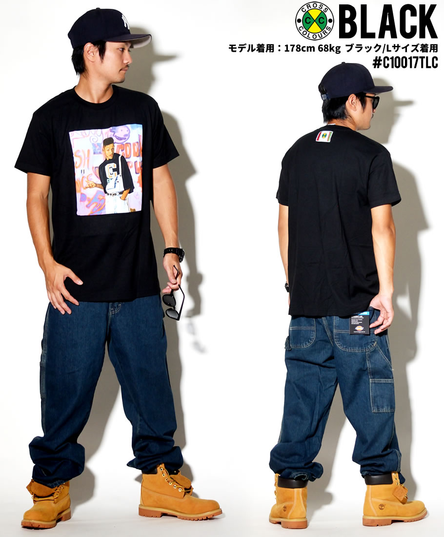 CROSS COLOURS クロスカラーズ Tシャツ メンズ 半袖 FRESH PRINCE ウィルスミス プリント C10017FRS