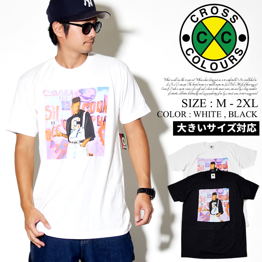 CROSS COLOURS クロスカラーズ Tシャツ メンズ 半袖 FRESH PRINCE ウィルスミス プリント C10017FRS