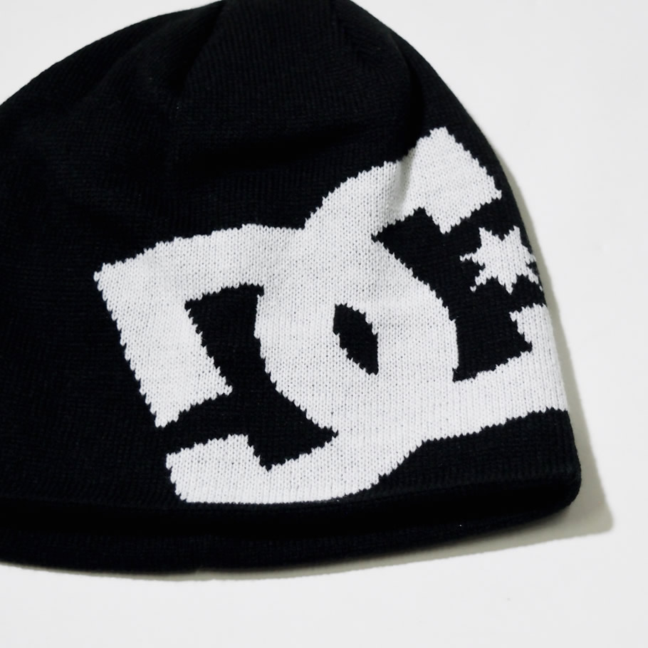 DC ニットキャップ メンズ ビーニー 帽子 ロゴ おしゃれ ブランド DC SHOE BIG STAR 黒 102812 2018秋冬 新作