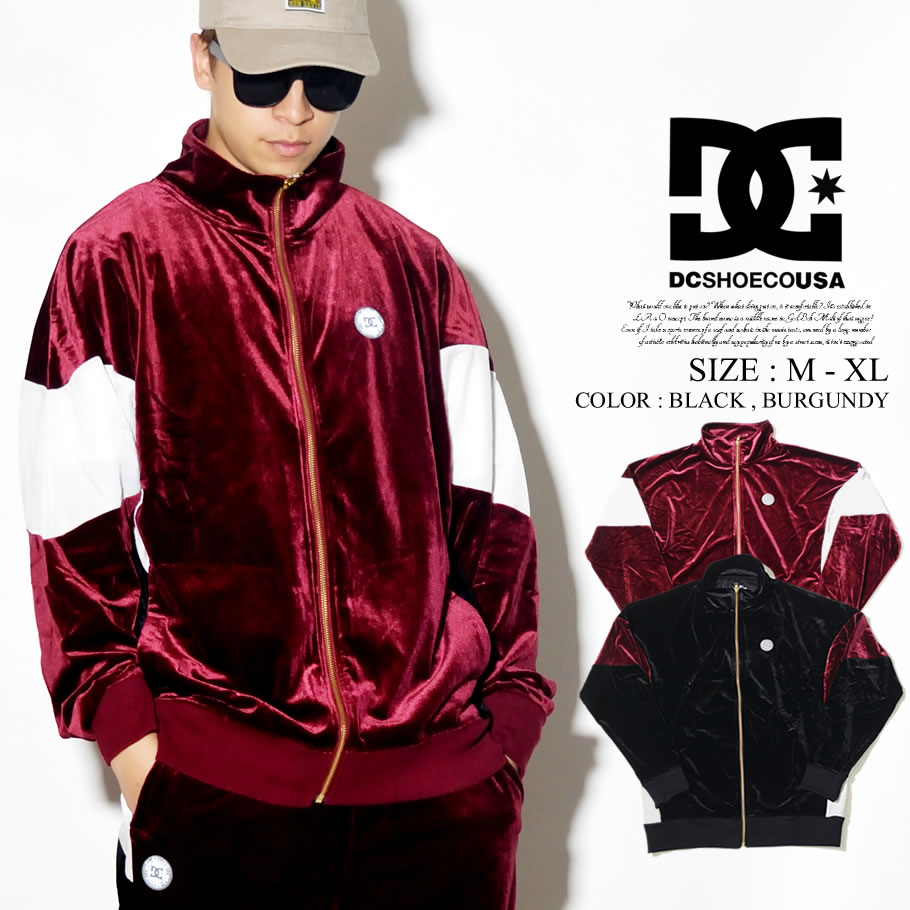 DC SHOES ディーシーシューズ ベロア トラックジャケット メンズ ロゴ スケボー スケーター ストリート系 ファッション 5420J824 服 通販
