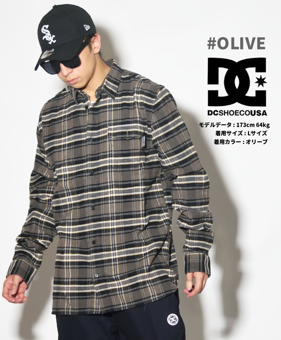 DC SHOES ディーシーシューズ 長袖 チェックシャツ メンズ ロゴ スケボー スケーター ファッション EDYWT03207 服 通販